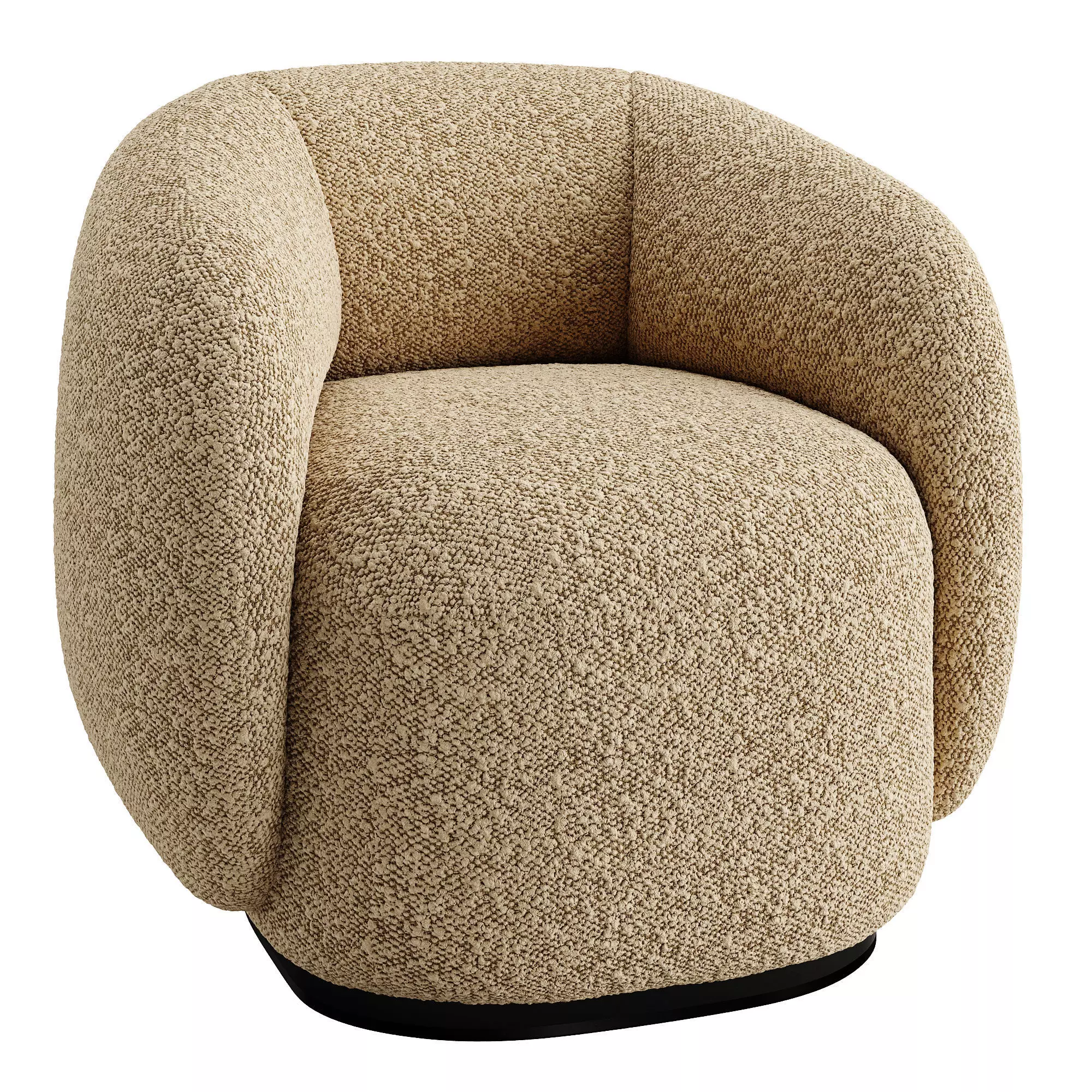 Armchair Brioche by twils 3D model_0