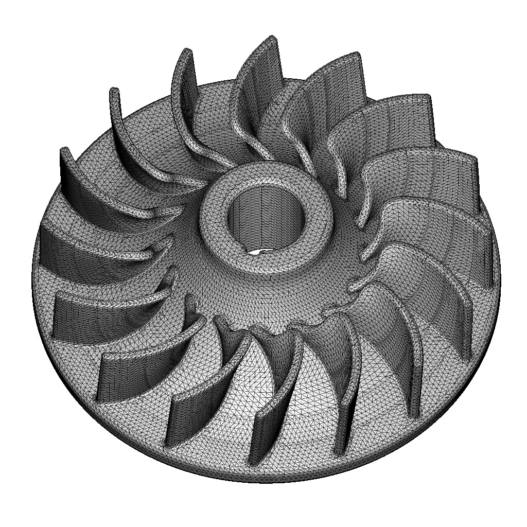 Automotive Engine Flywheel 3D print model_3