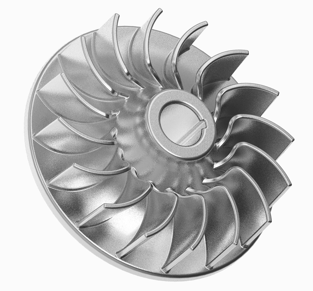 Automotive Engine Flywheel 3D print model_1