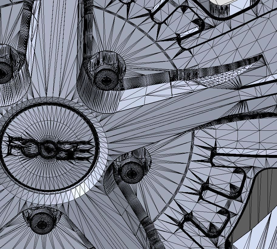 Set of custom wheels Foose Gusset for your scale model 3D print model_18