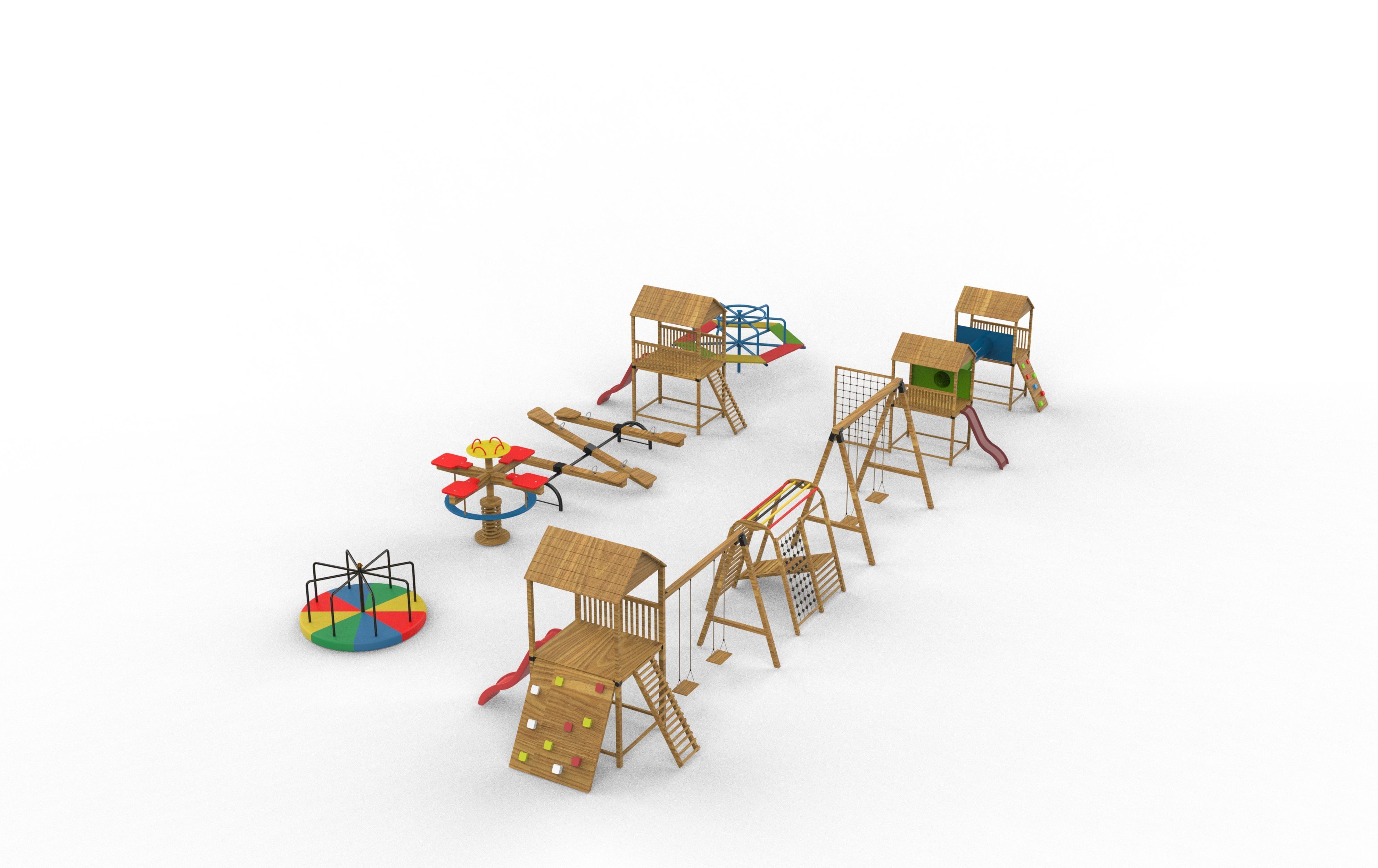 Playground pack 3D model_7
