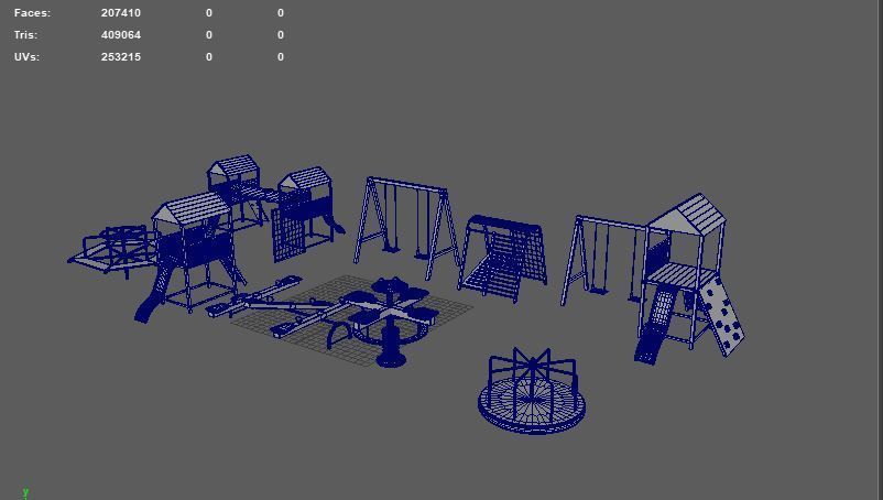 Playground pack 3D model_21