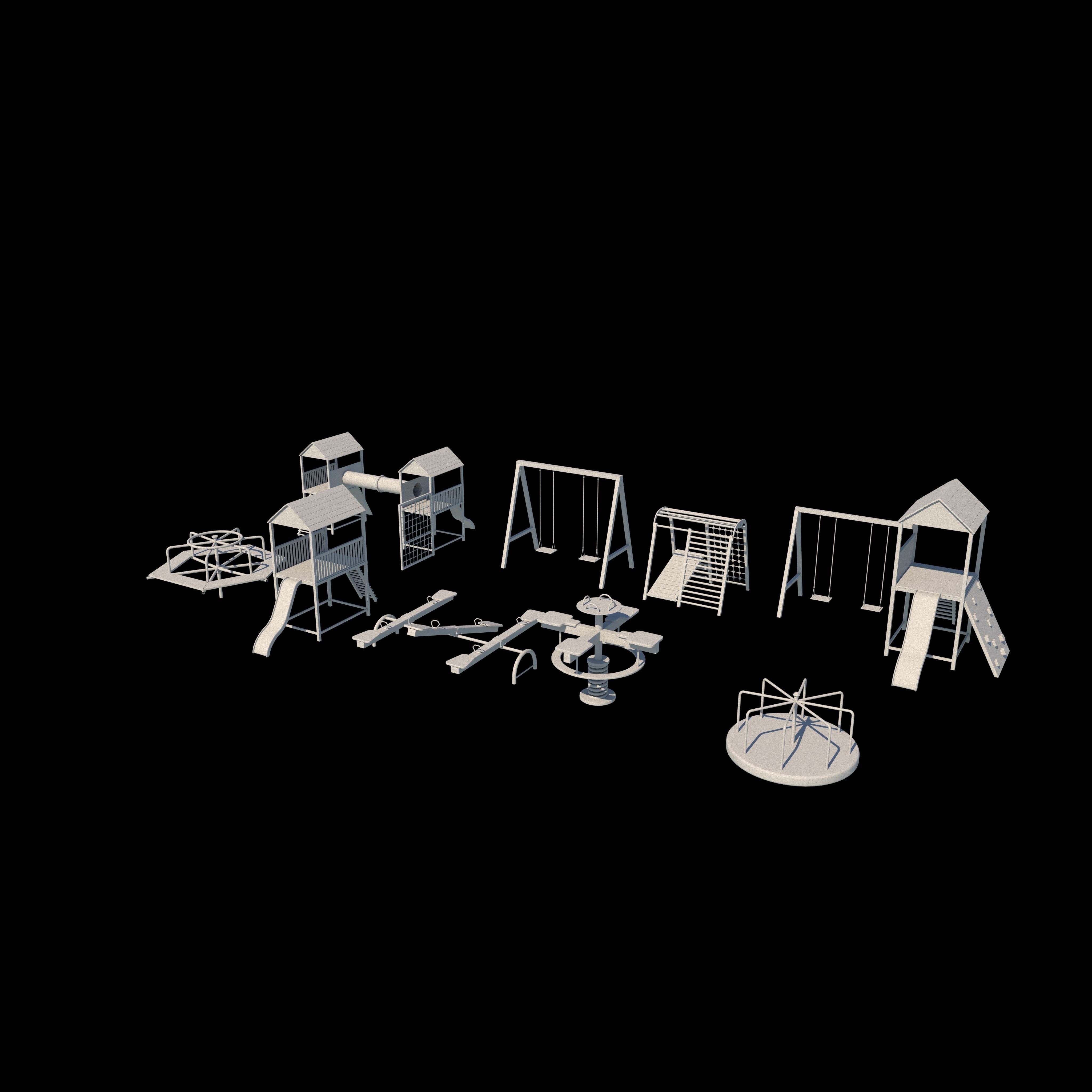 Playground pack 3D model_13