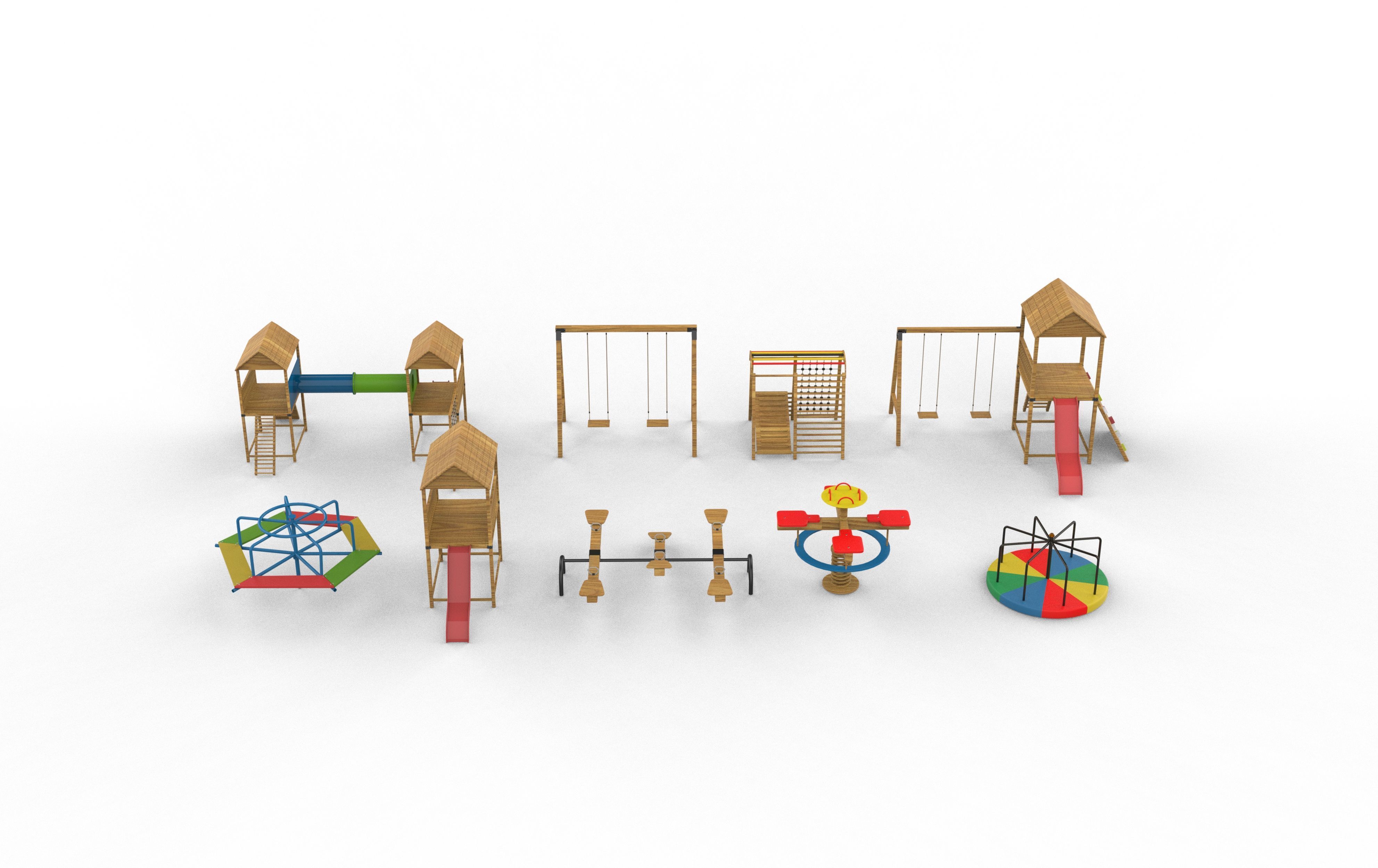 Playground pack 3D model_6