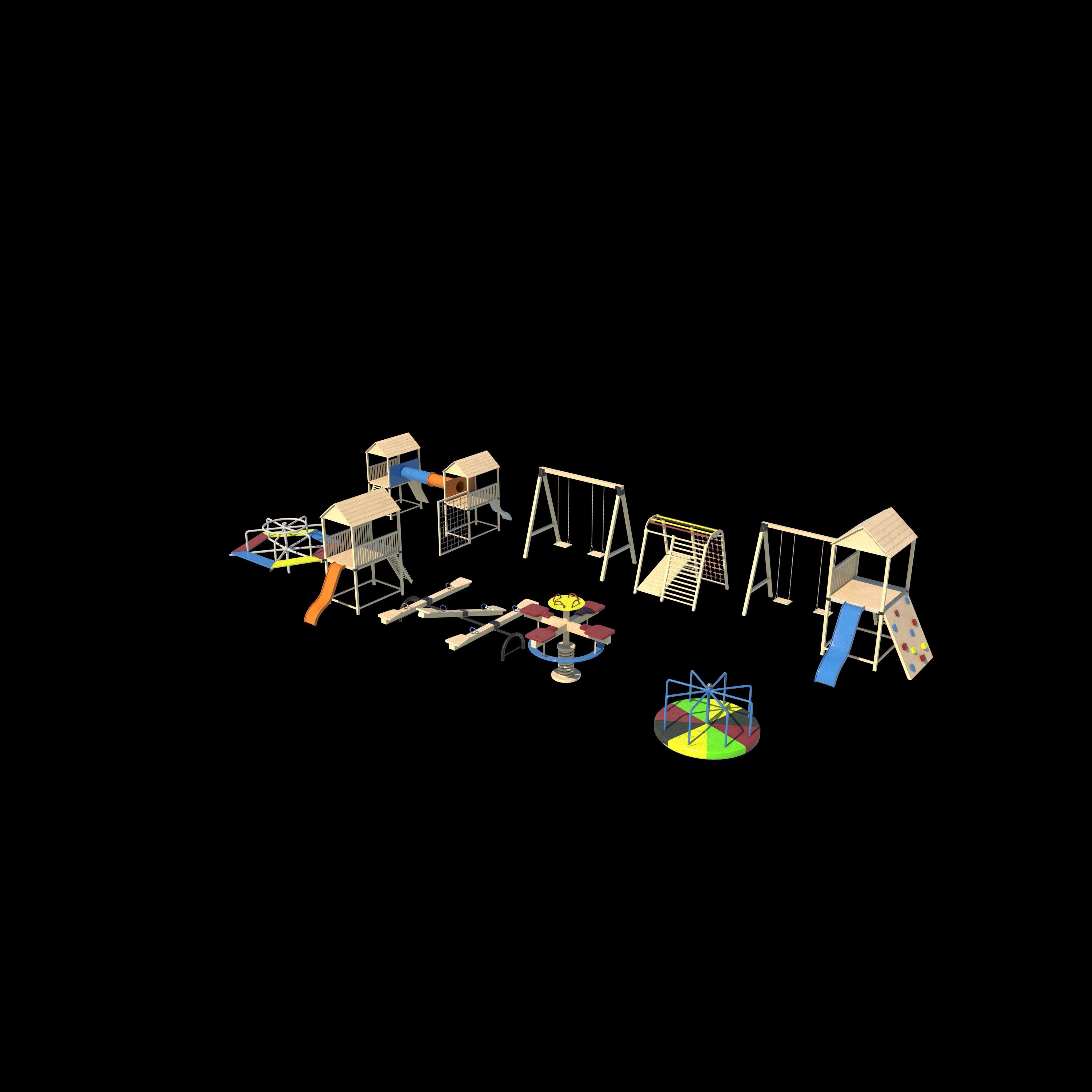 Playground pack 3D model_11