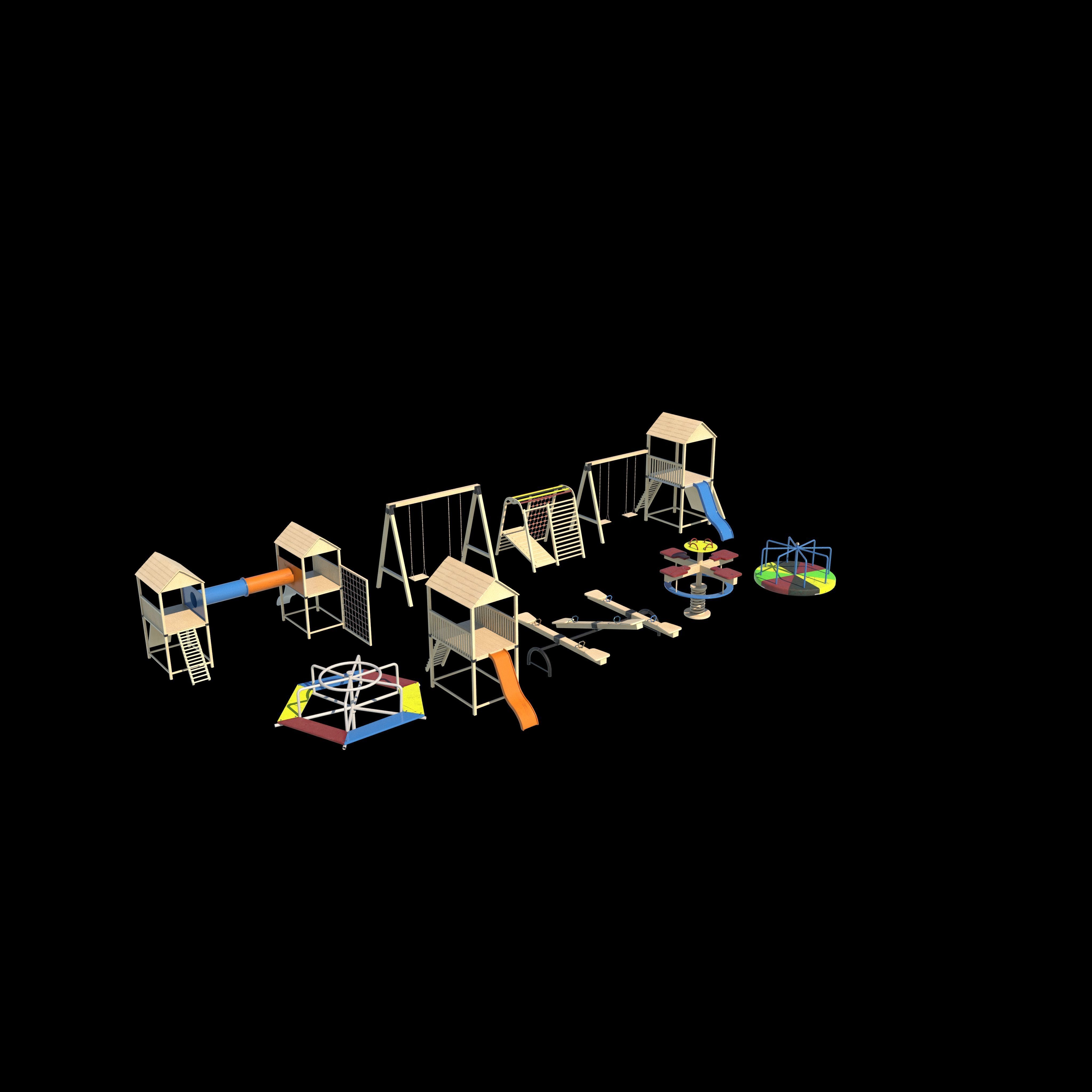Playground pack 3D model_9