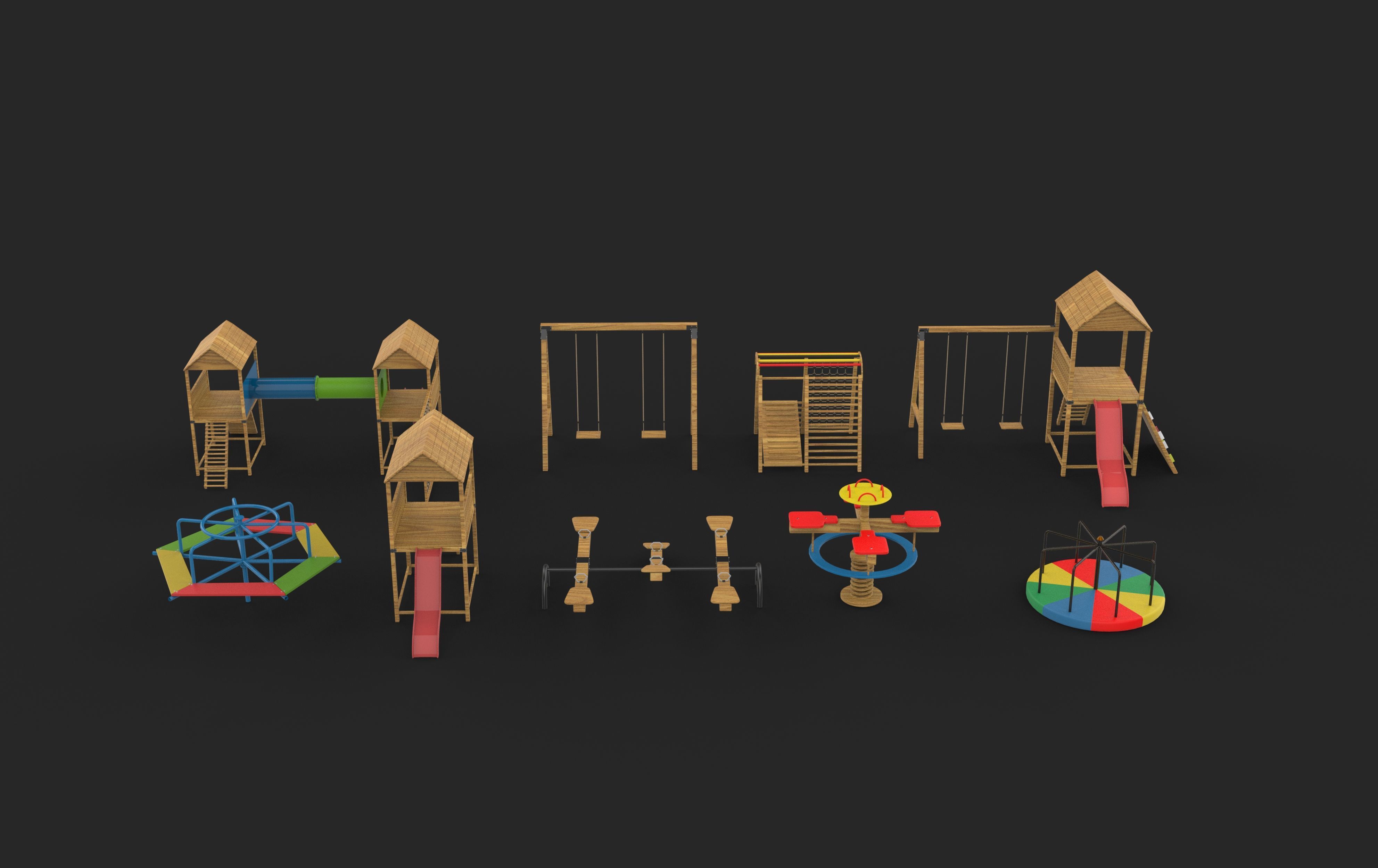Playground pack 3D model_3