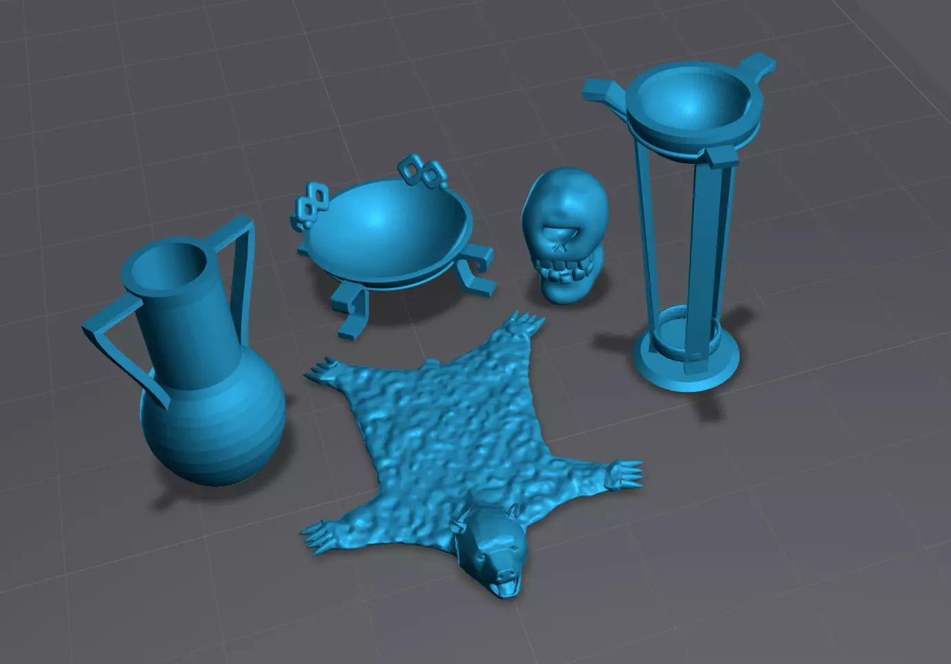 Hades Zagreus Room Floor Decor Pack 3D print model_0