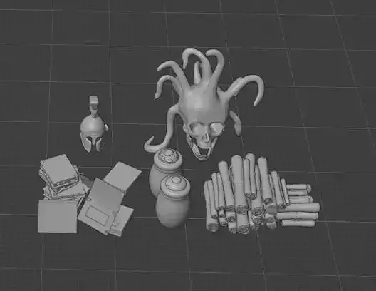 Hades Zagreus Room Floor Clutter Pack 3D print model