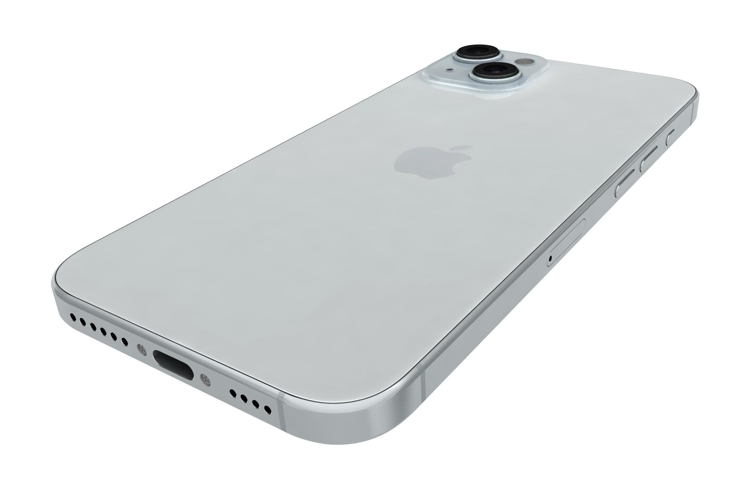 Apple iPhone 15 Plus White 3D model_14