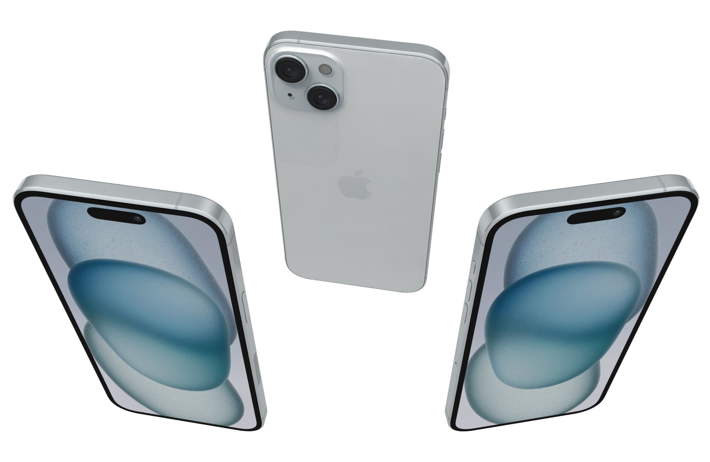 Apple iPhone 15 Plus White 3D model_1