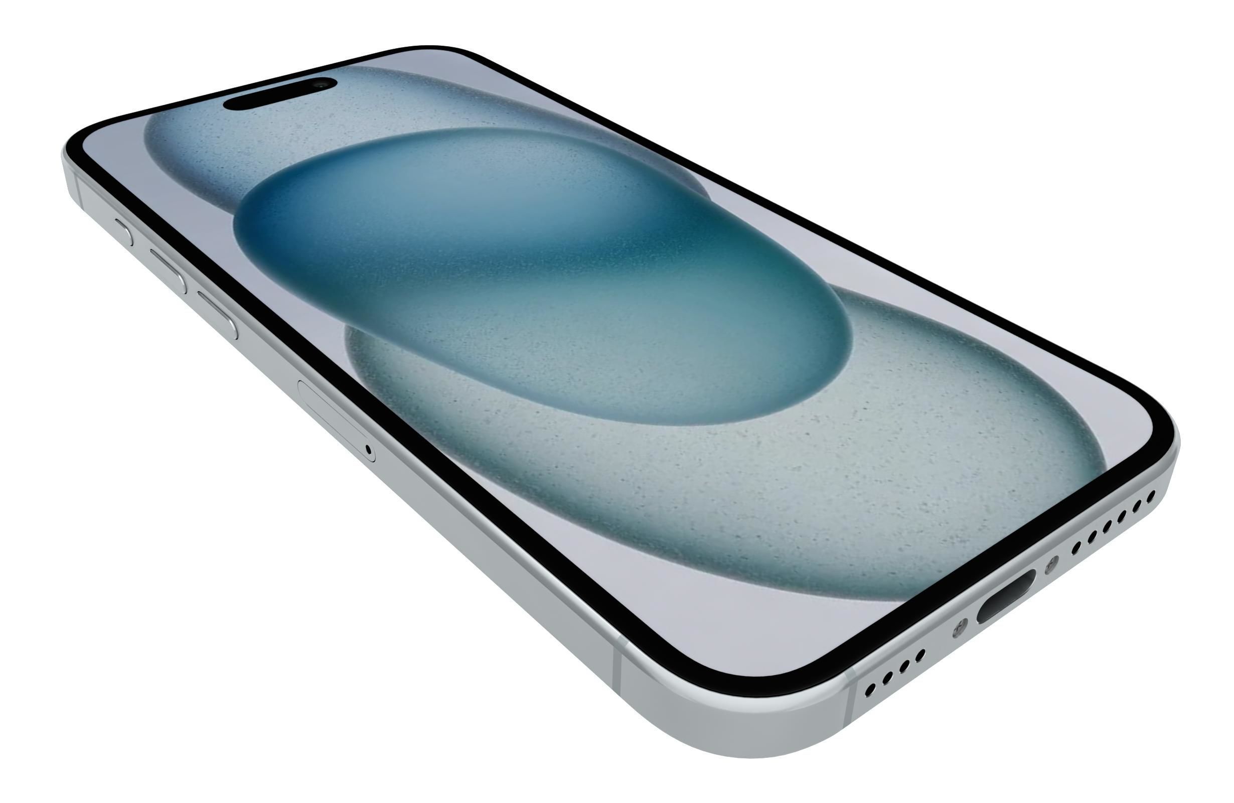 Apple iPhone 15 Plus White 3D model_12