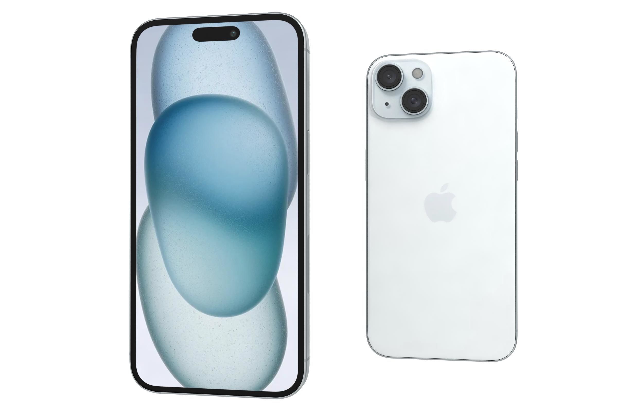 Apple iPhone 15 Plus White 3D model_6