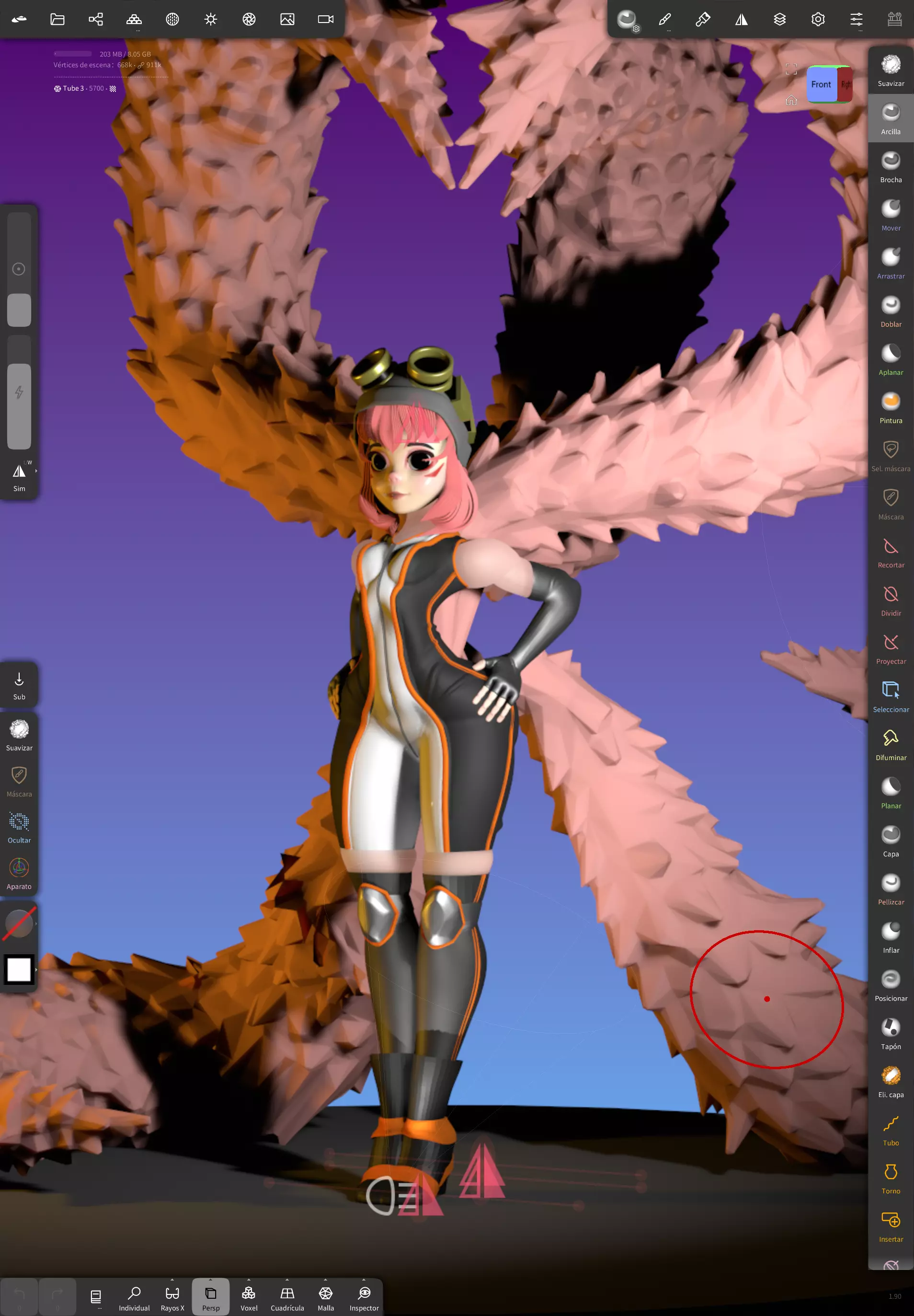 Girl character Free 3D model