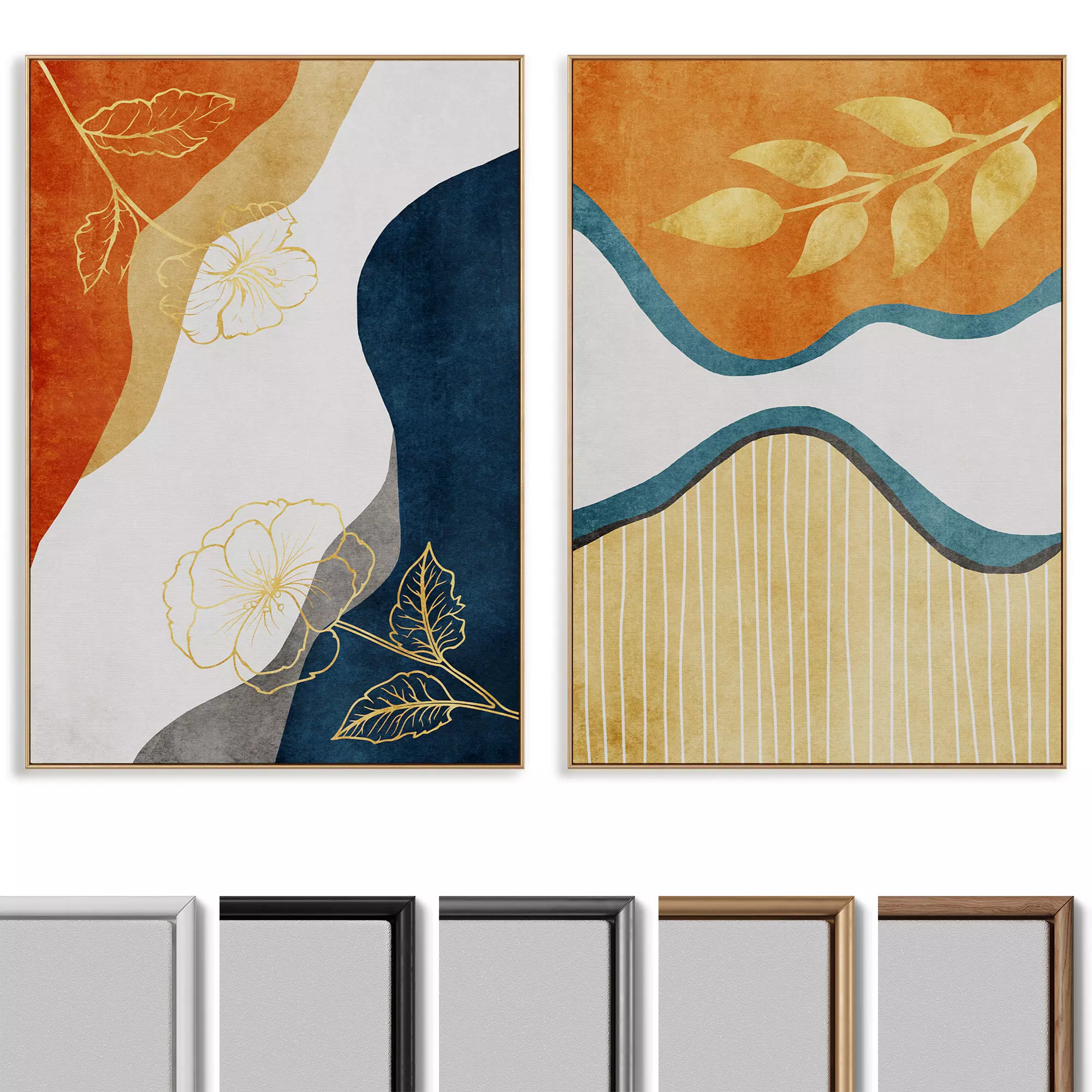 Abstract Painting Frame set 047 3D model | CGTrader