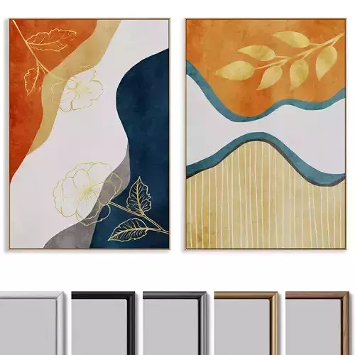 Abstract Painting Frame set 047 3D model