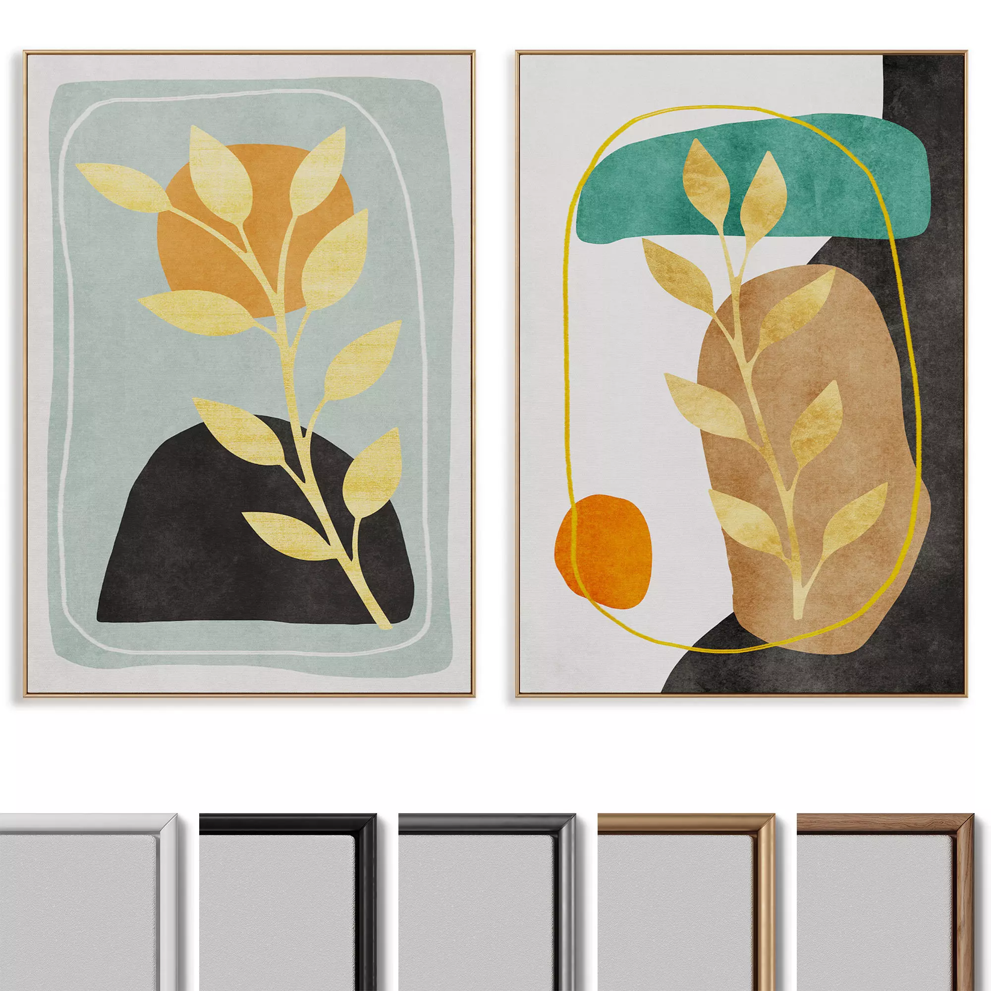 Abstract Painting Frame set 049 3D model | CGTrader