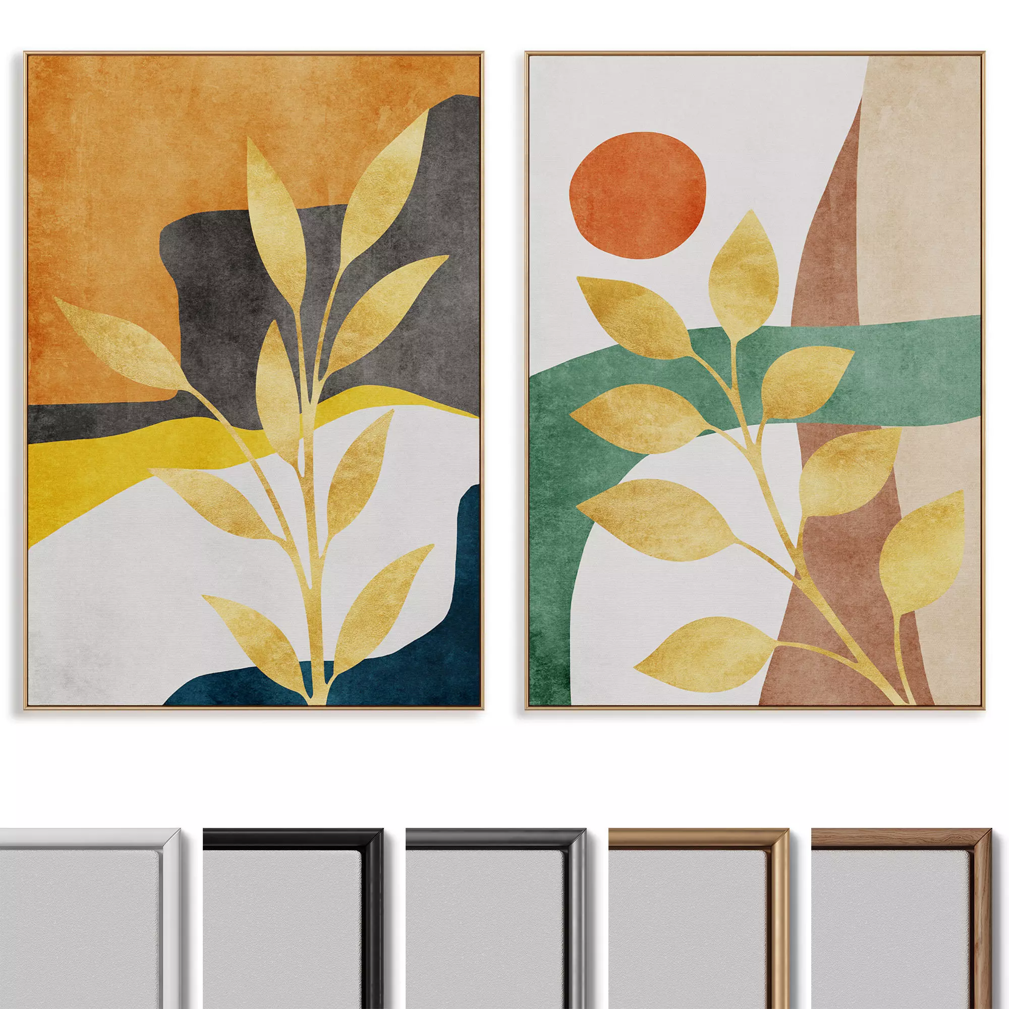 Abstract Painting Frame set 050 3D model_0