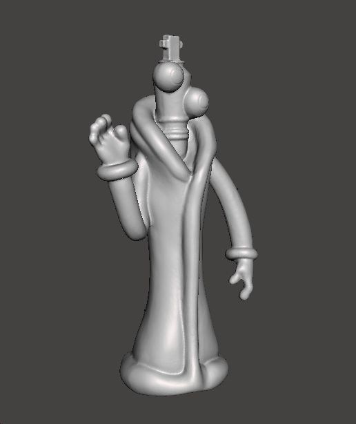 KINGER CHESS KING FIGURE MODEL TOY FOR KIDS PVC SCULPTURE 3D print model_2