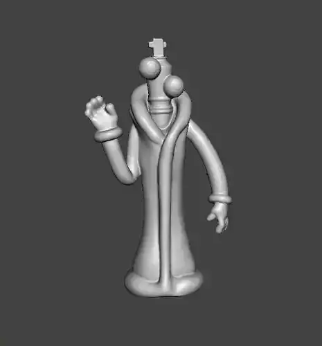 KINGER CHESS KING FIGURE MODEL TOY FOR KIDS PVC SCULPTURE 3D print model