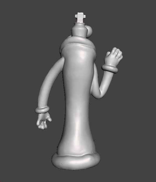 KINGER CHESS KING FIGURE MODEL TOY FOR KIDS PVC SCULPTURE 3D print model_5