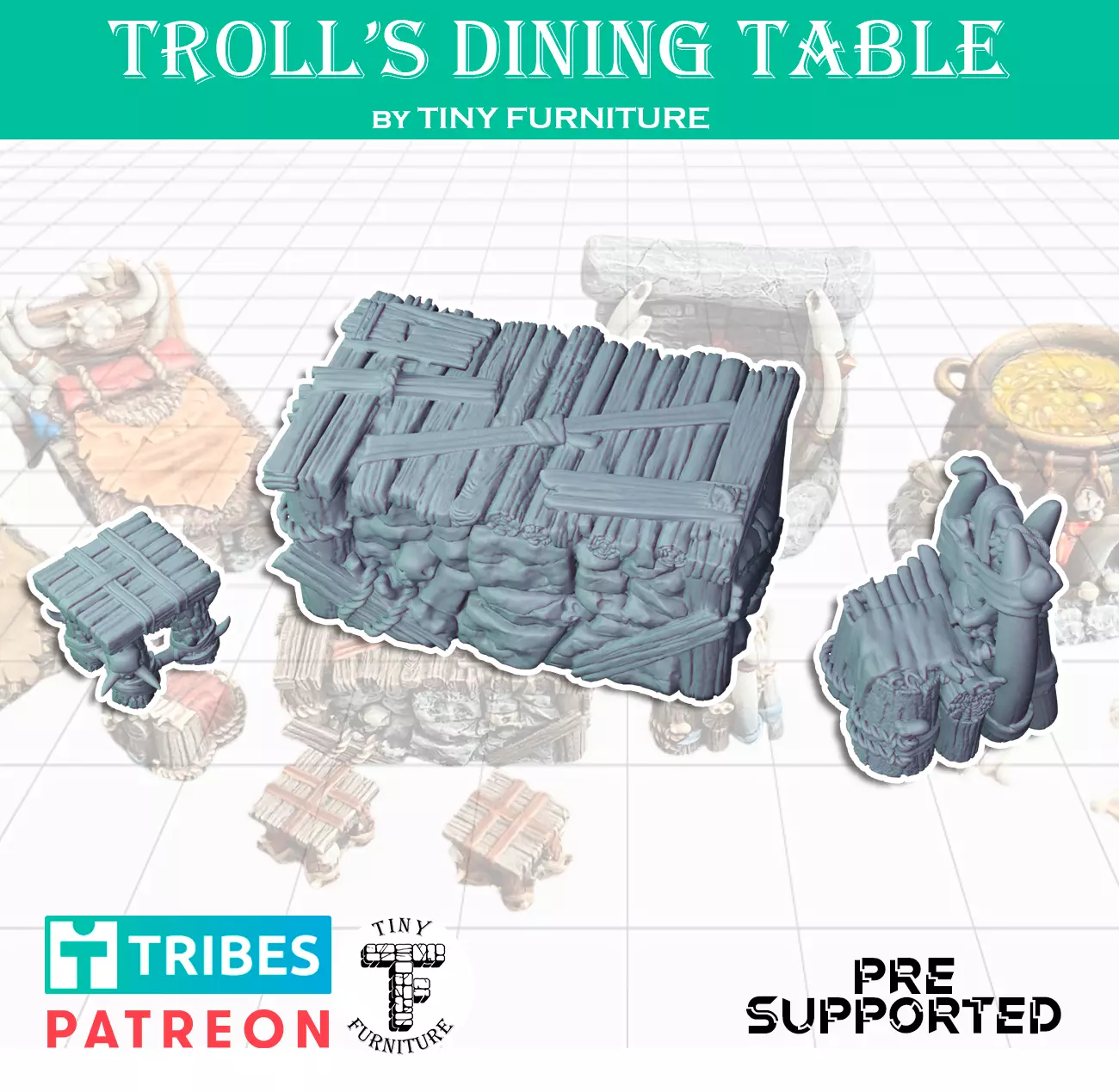 Trolls Dining Table 3D print model