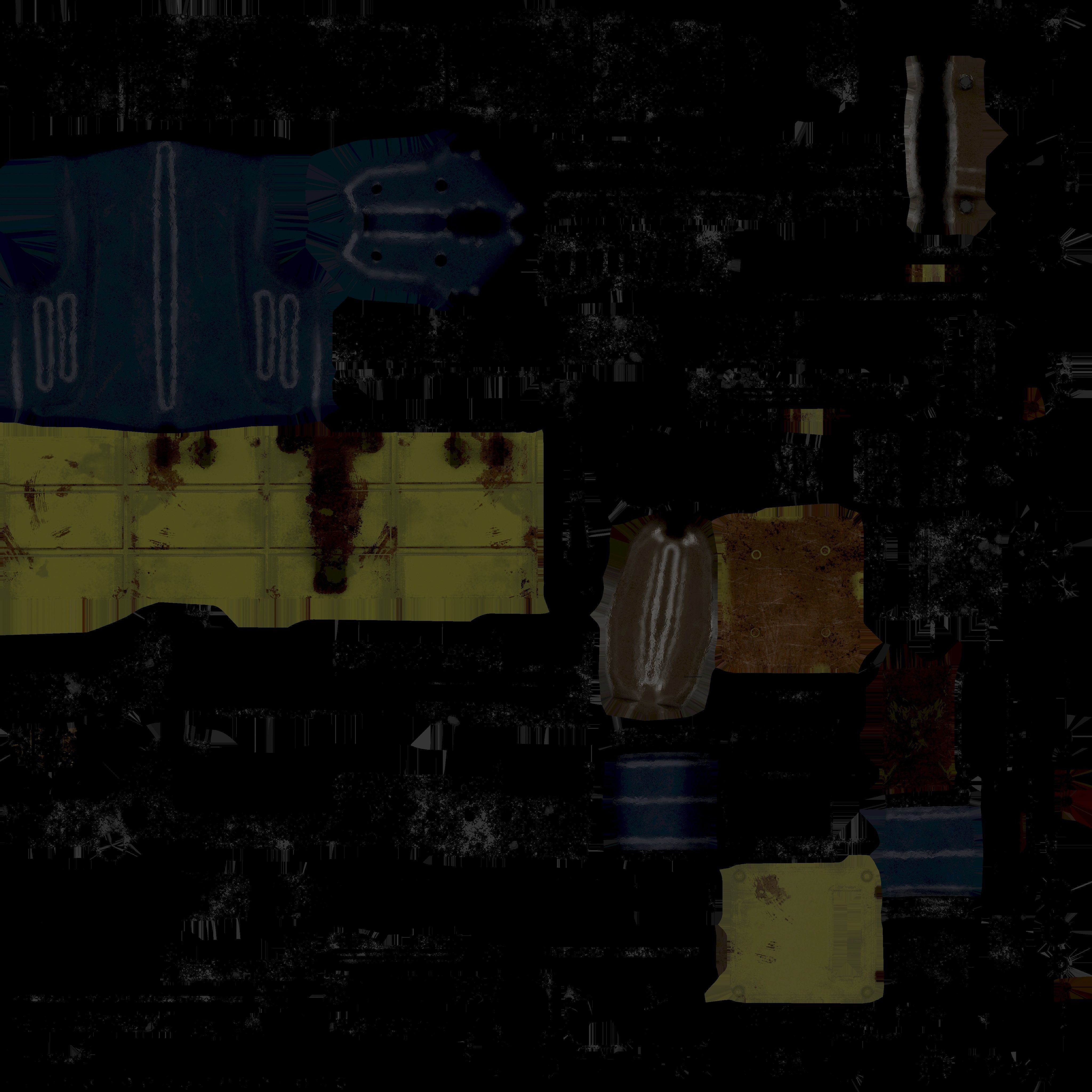 HMG-gun model 3d game ready model Low-poly 3D model Low-poly 3D model_24