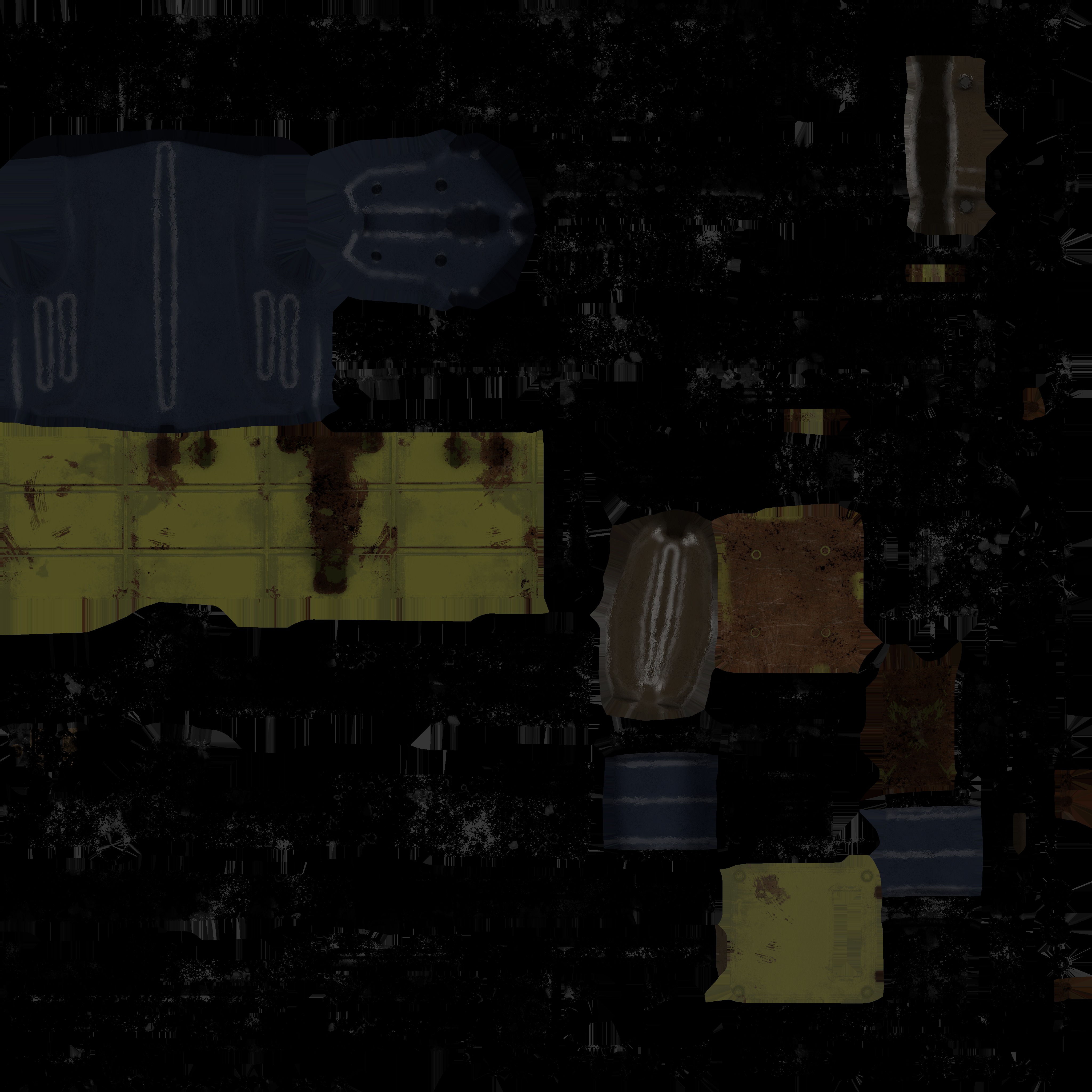 HMG-gun model 3d game ready model Low-poly 3D model Low-poly 3D model_28