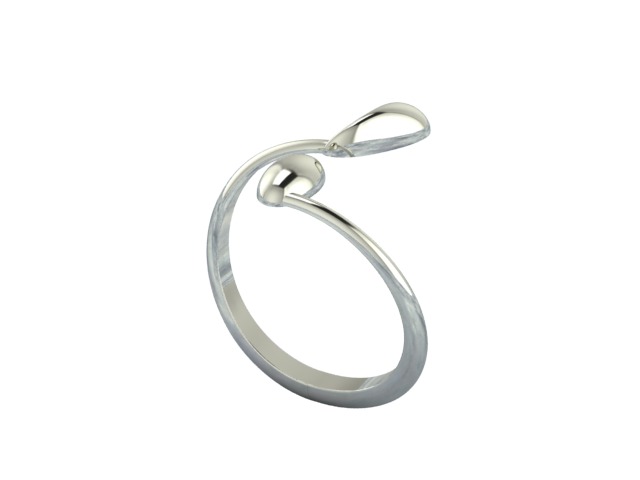 Ring stylish 3D print model_8
