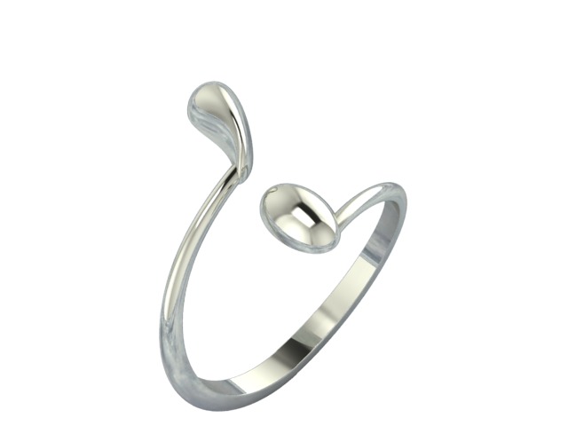 Ring stylish 3D print model_4