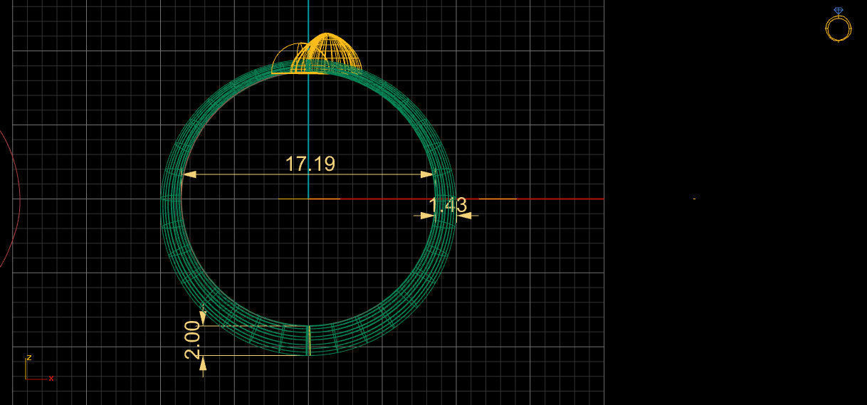Ring stylish 3D print model_14