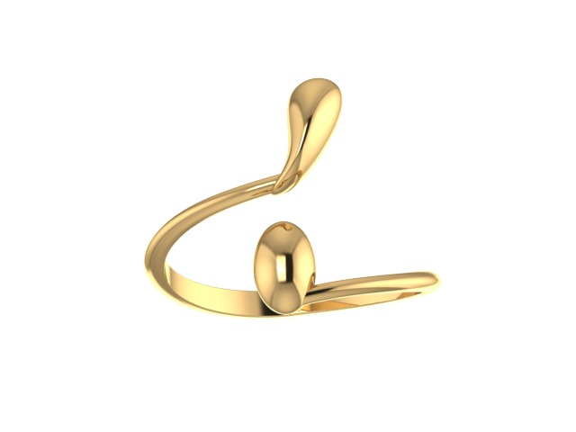 Ring stylish 3D print model_7