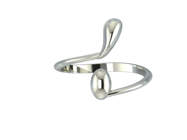 Ring stylish 3D print model_2