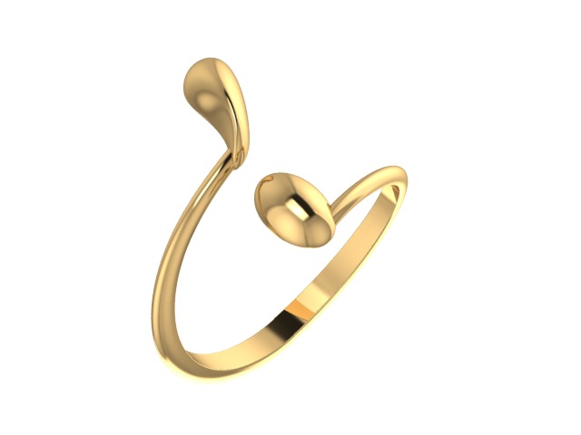 Ring stylish 3D print model_12