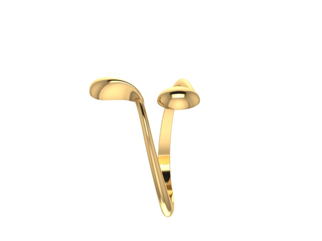 Ring stylish 3D print model_9