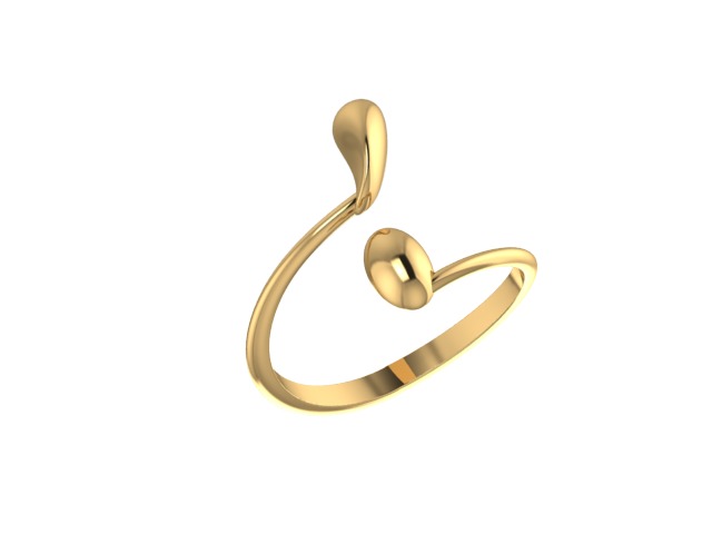 Ring stylish 3D print model_10