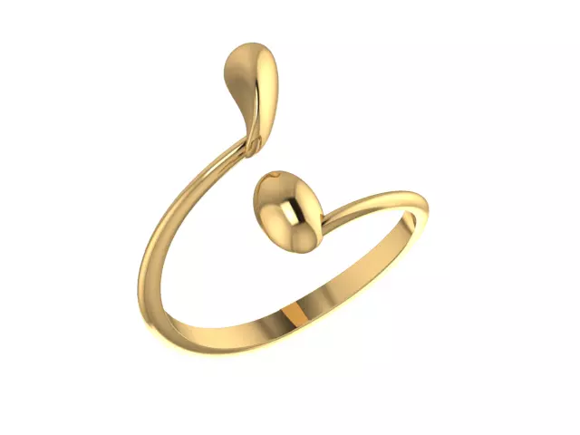 Ring stylish 3D print model_0