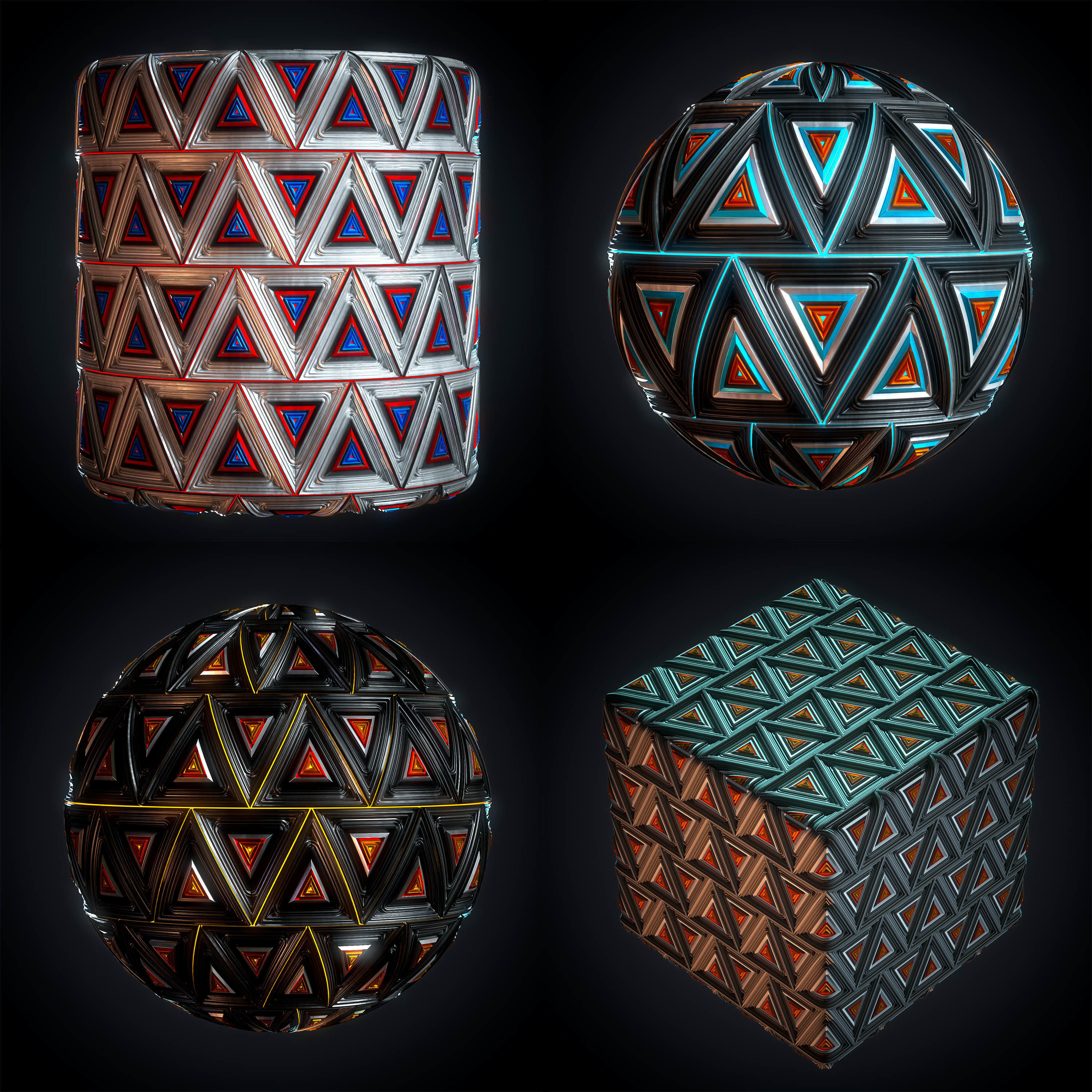 Hard Surface - VOL 06 - Maps - SBsar -sci-fi Pattern- Texture_3
