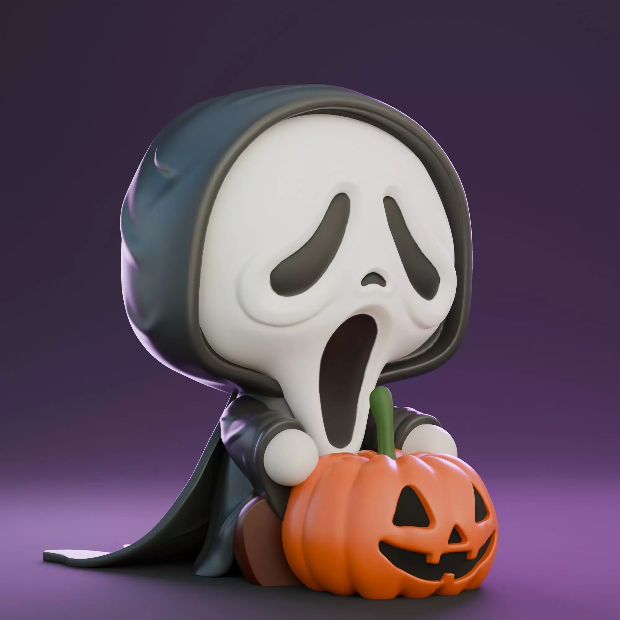 SCREAM PUMPKIN HALLOWEEN 3D print model_0