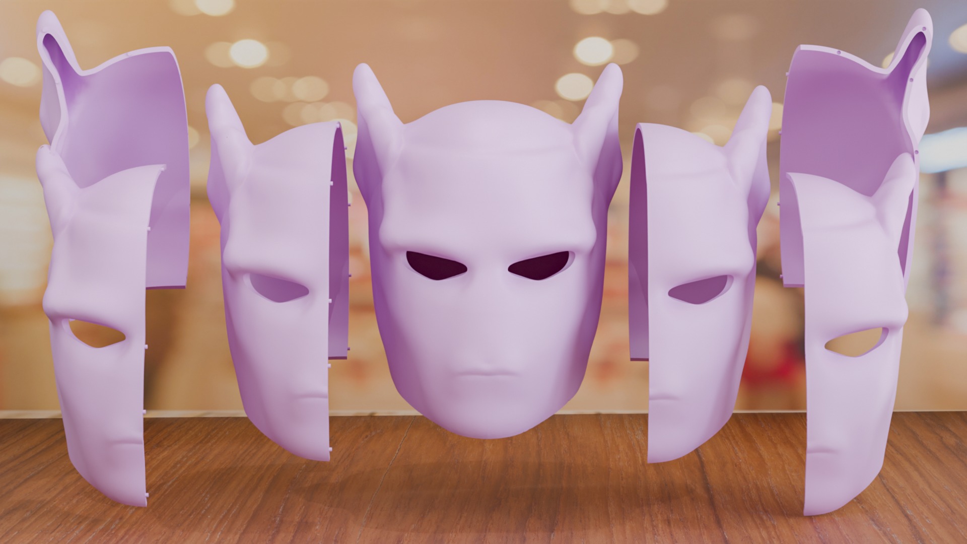 Killer Queen Mask Cosplay 3D print model_6