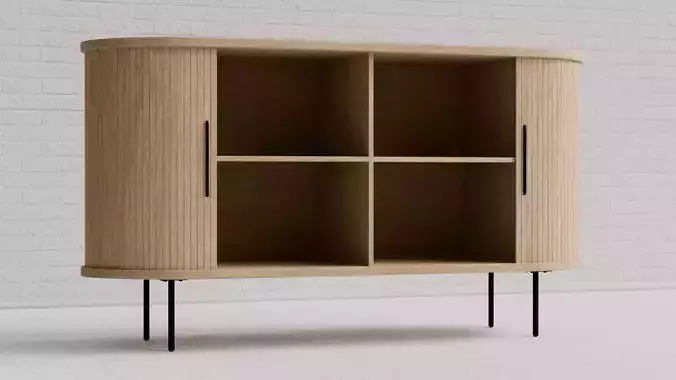 Modern Dresser for Interior Design with Animation 3D model