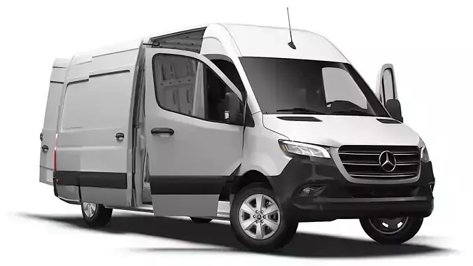 Mercedes Benz Sprinter L3H2 RWD HQ Interior 2025 3D model Mercedes Benz Sprinter L3H2 RWD HQ Interior 2025 3D model