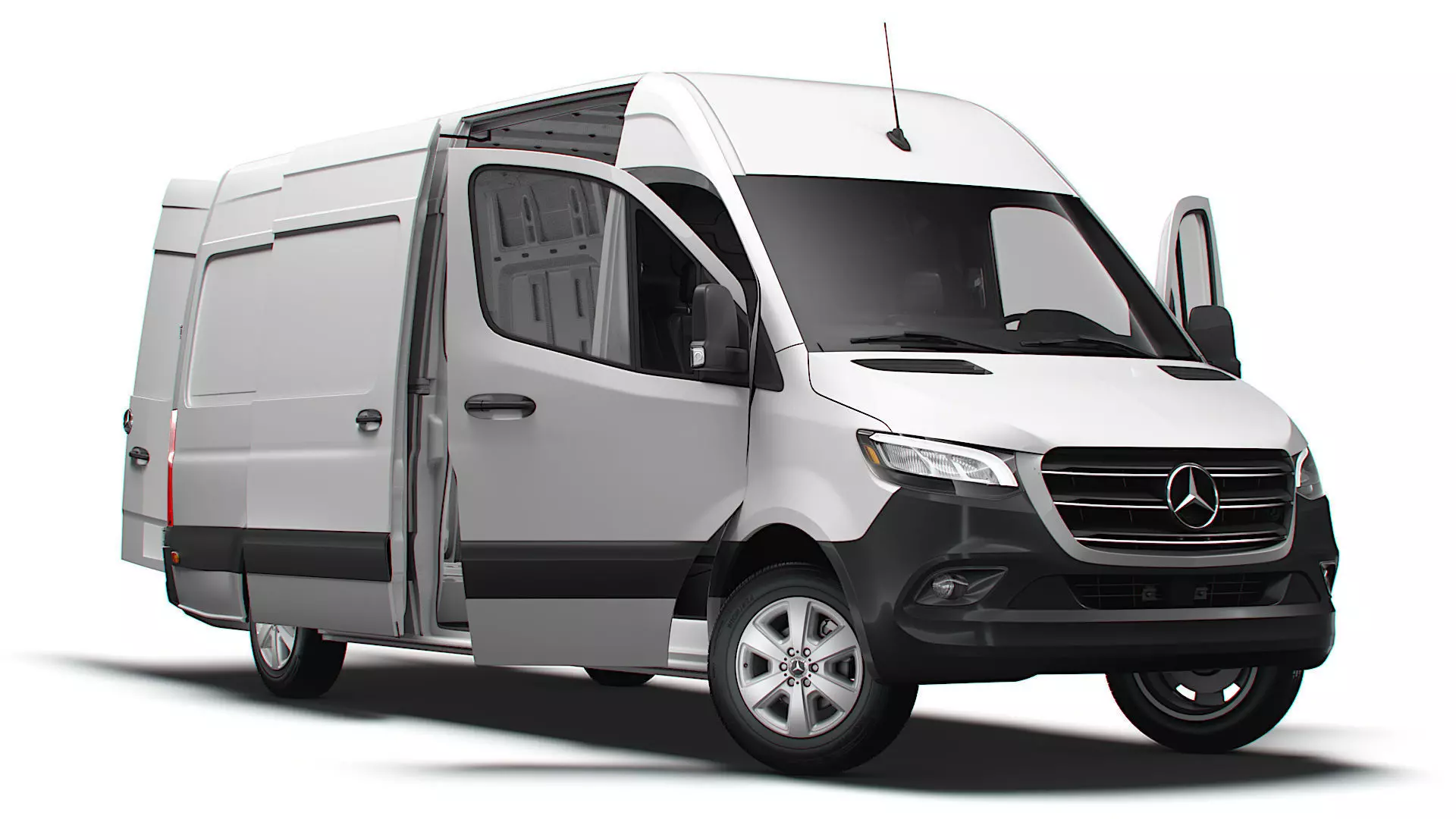 Mercedes Benz Sprinter L3H2 RWD HQ Interior 2025 3D model_0