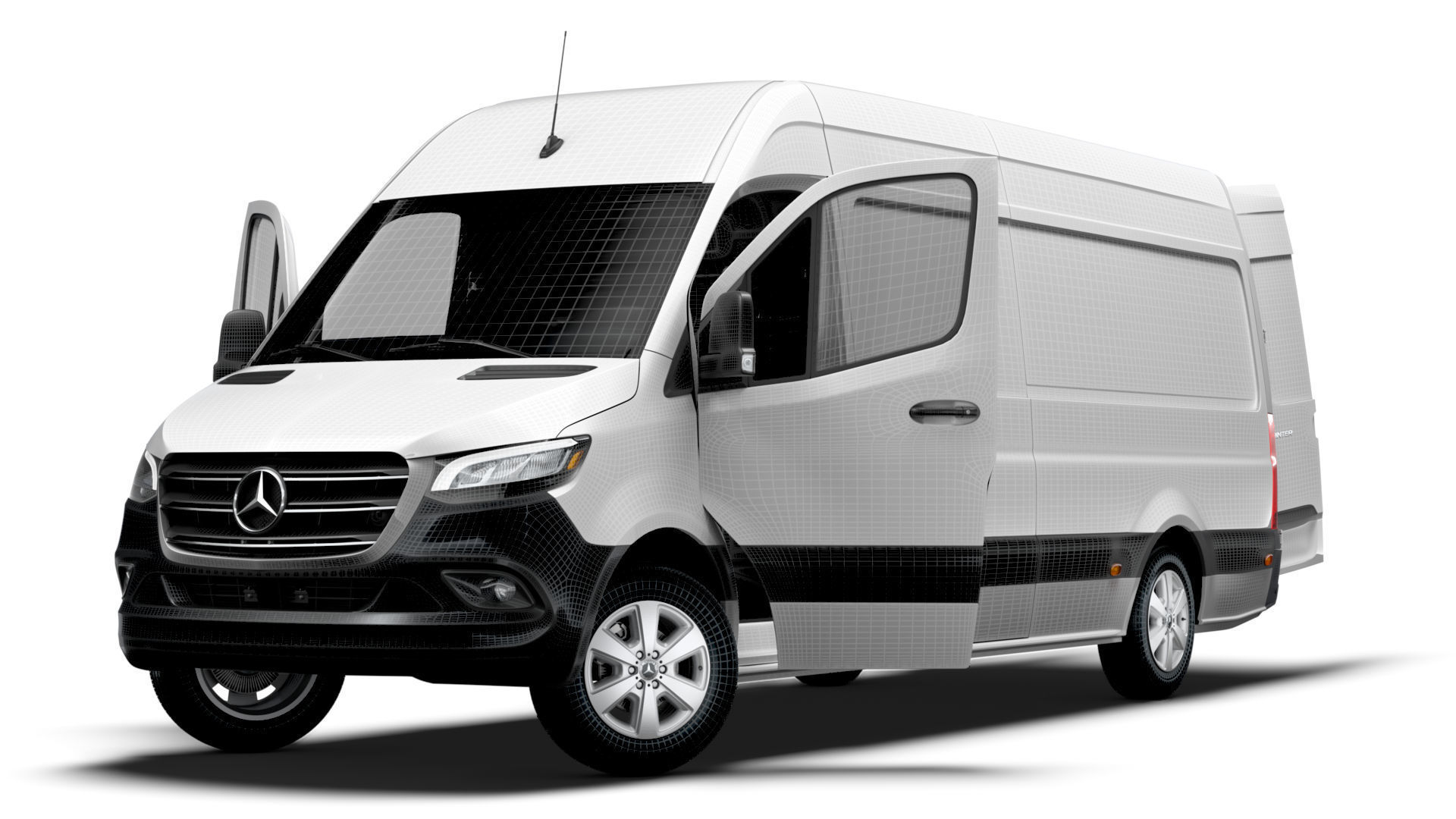 Mercedes Benz Sprinter L3H2 RWD HQ Interior 2025 3D model_20