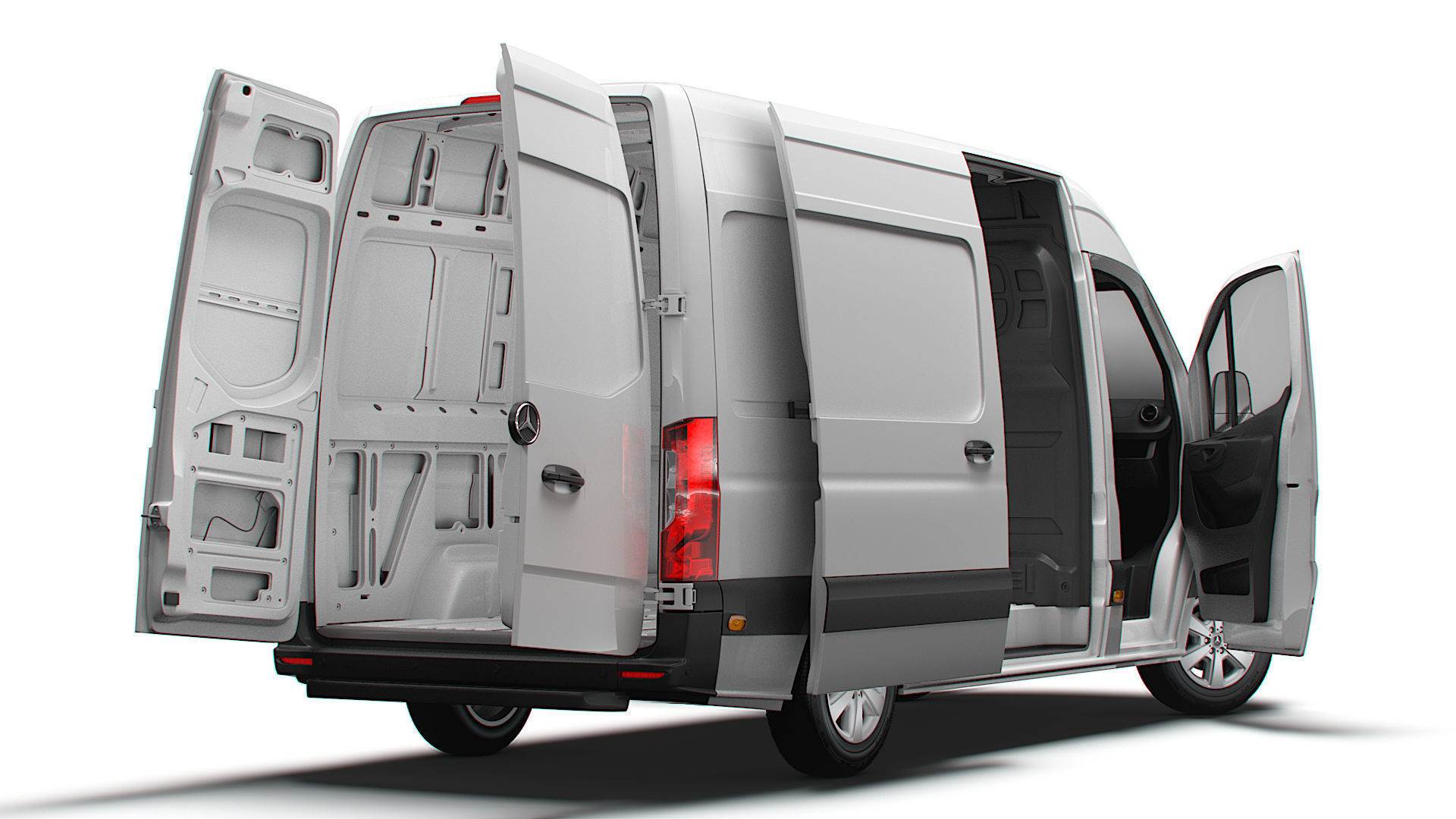 Mercedes Benz Sprinter L2H2 RWD HQ Interior 2025 3D model_4