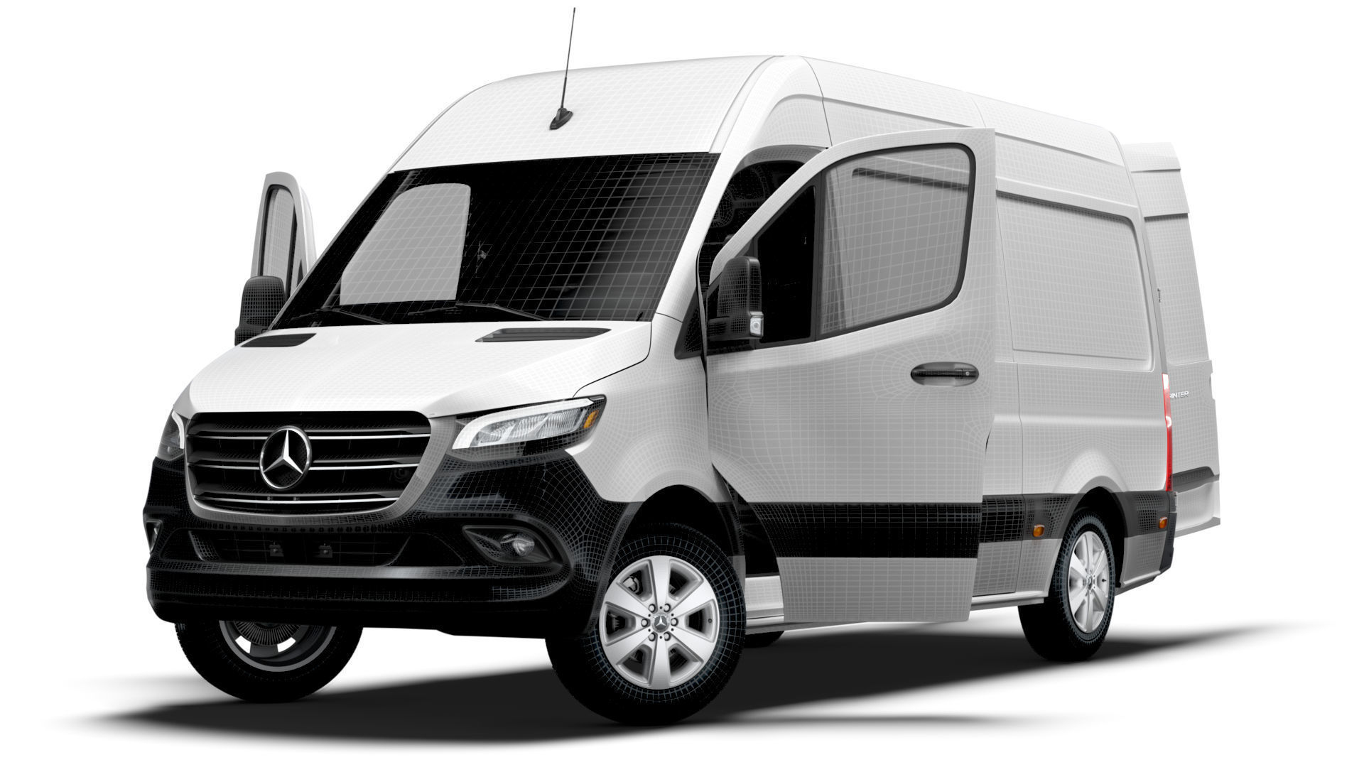 Mercedes Benz Sprinter L2H2 RWD HQ Interior 2025 3D model_20