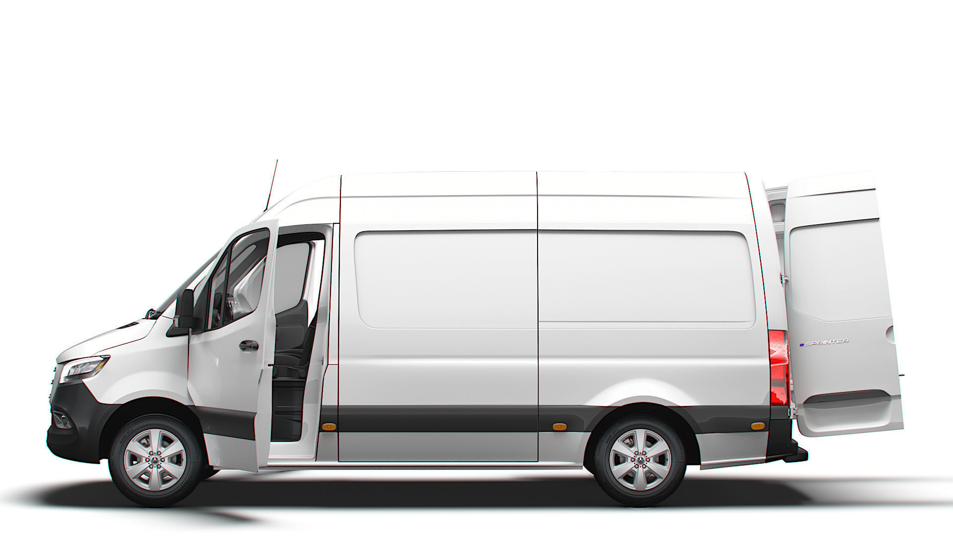 Mercedes Benz Sprinter L2H2 RWD HQ Interior 2025 3D model_3