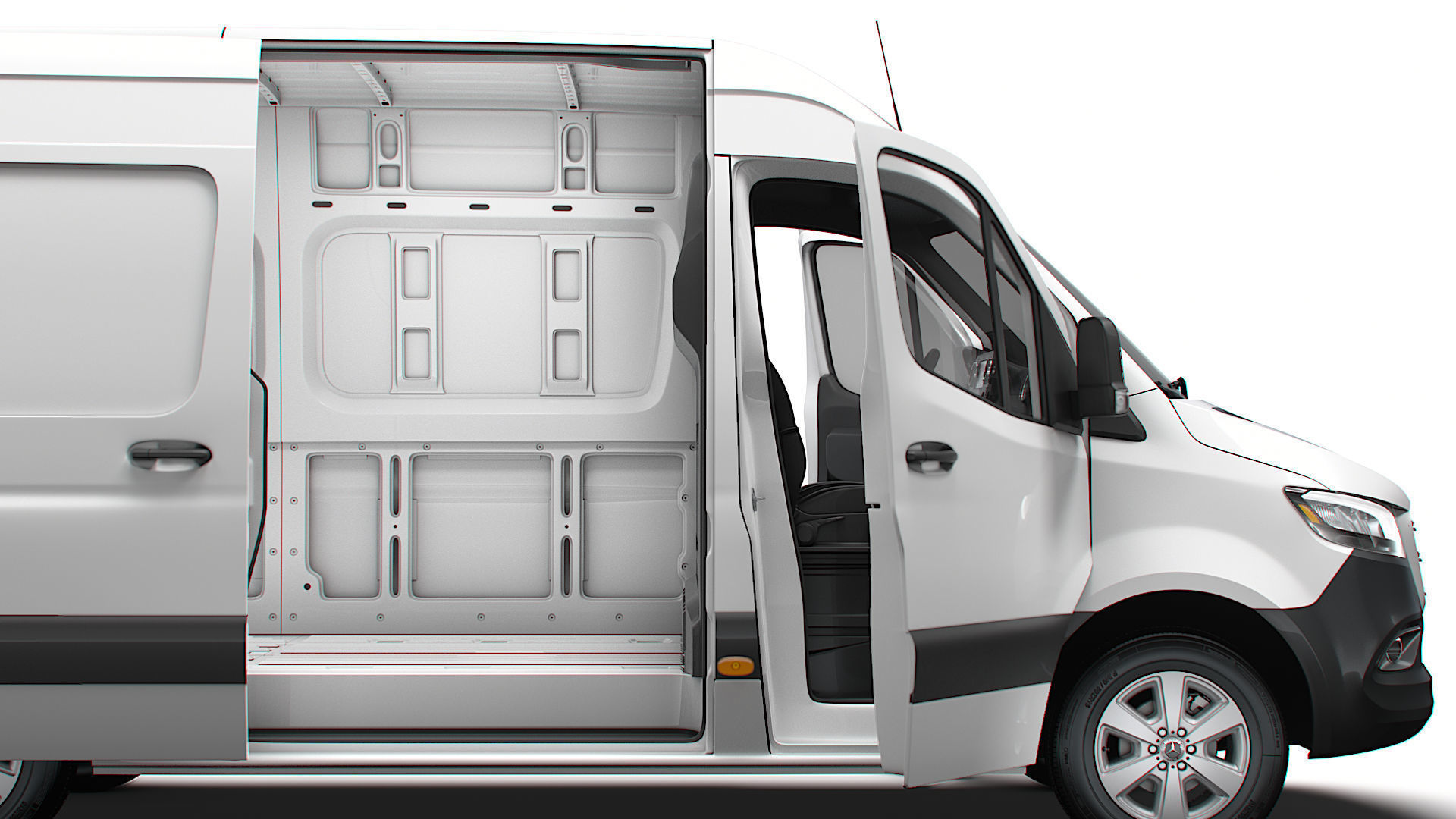 Mercedes Benz Sprinter L2H2 RWD HQ Interior 2025 3D model_1