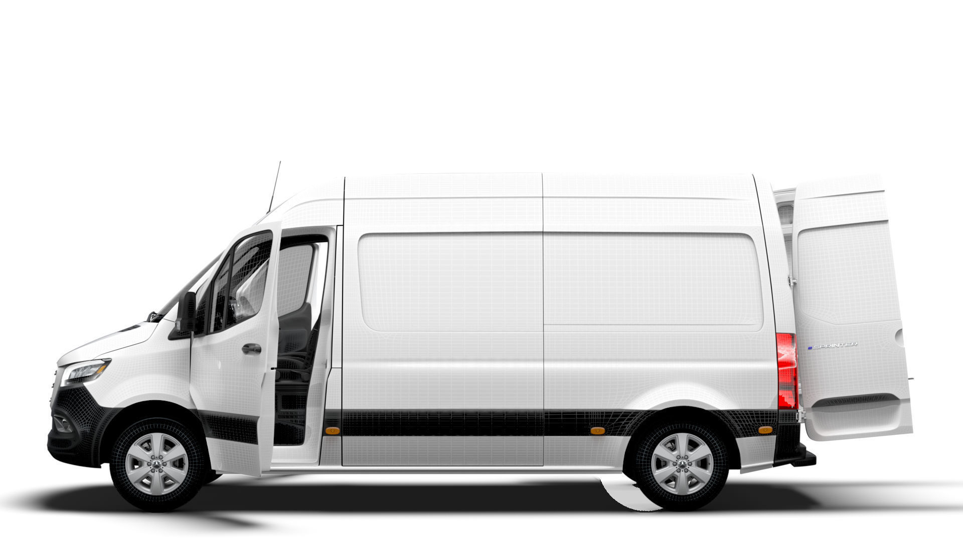 Mercedes Benz Sprinter L2H2 FWD HQ Interior 2025 3D model_16