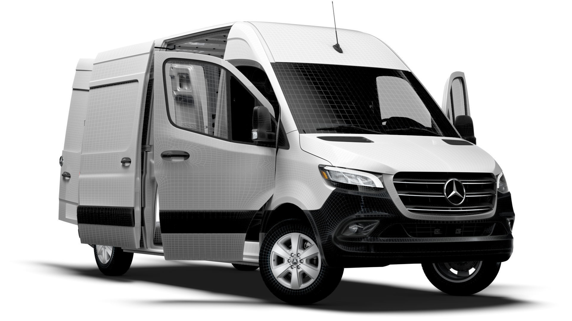 Mercedes Benz Sprinter L2H2 FWD HQ Interior 2025 3D model_13